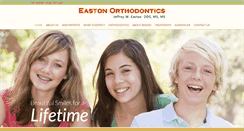 Desktop Screenshot of eastonorthodontics.com